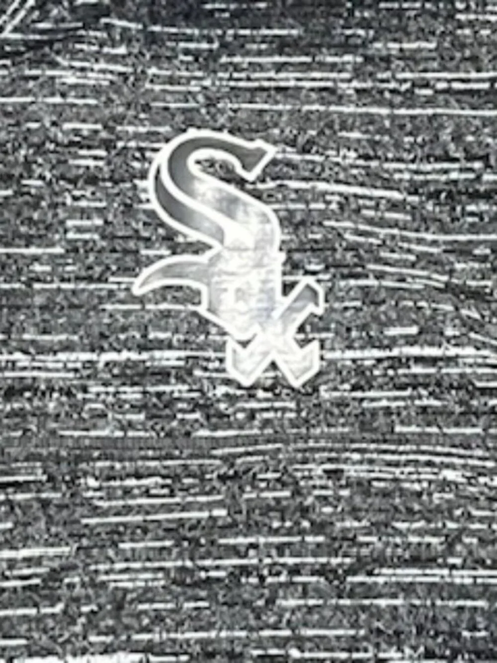 NEW Chicago White Sox 1/4 Zip Sweater &‎ Hat Men’s Medium Gray adjustable cap